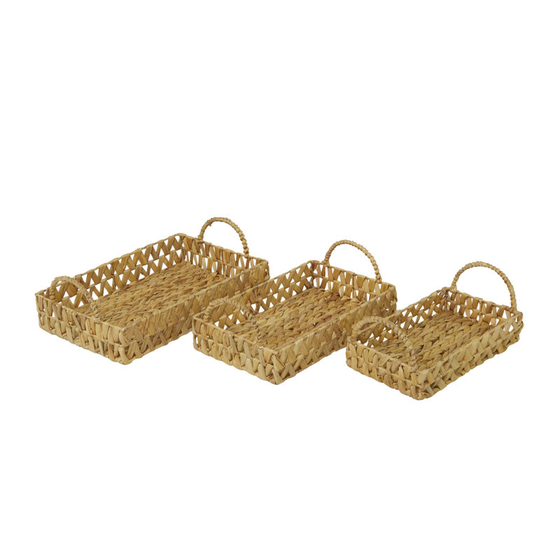 Wicker Tray - Set of 3