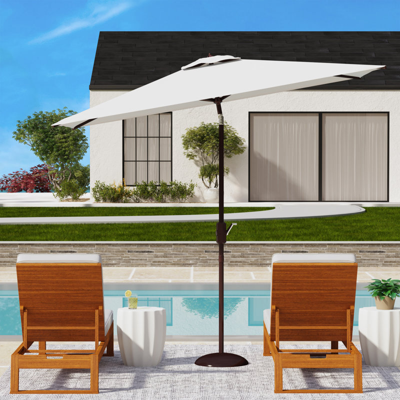 Parasol carré Wesler, Blanc