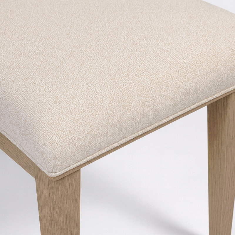 Chaise en bois à dossier arqué, Marron clair