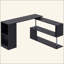 Poste de travail rotatif d'angle Modernhome