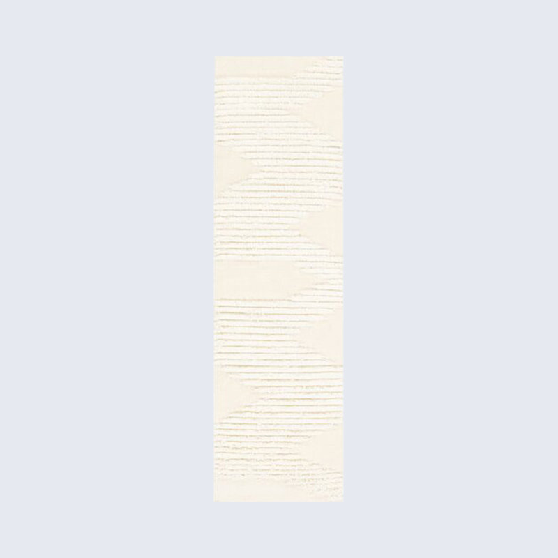 Arcus Marianne Hand-Woven Wool Cream Area Rug, Runner 2'6" x 8'