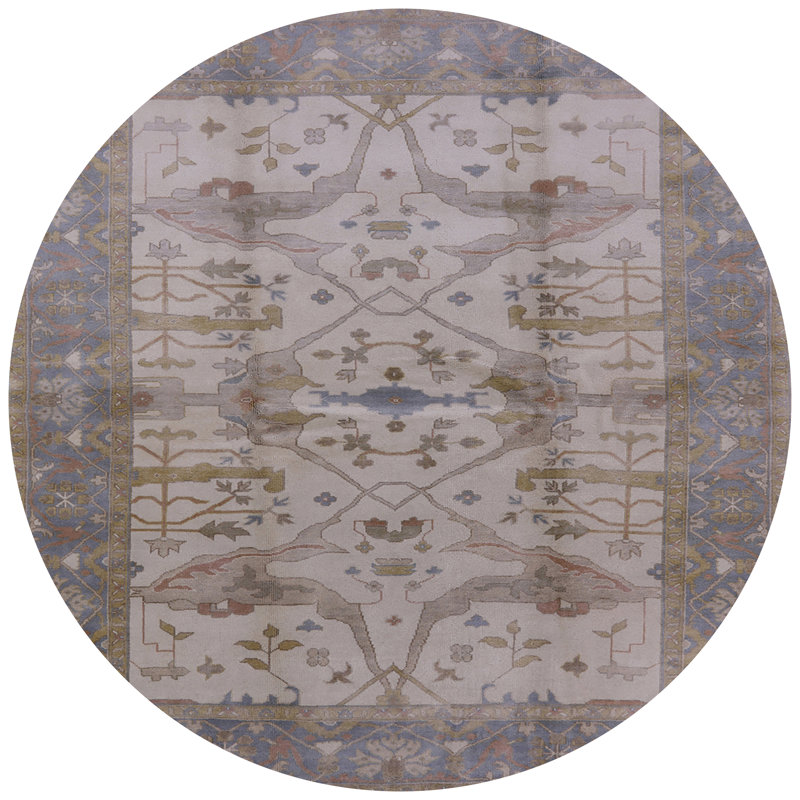 Tapis oriental gris, Rond 6 pi