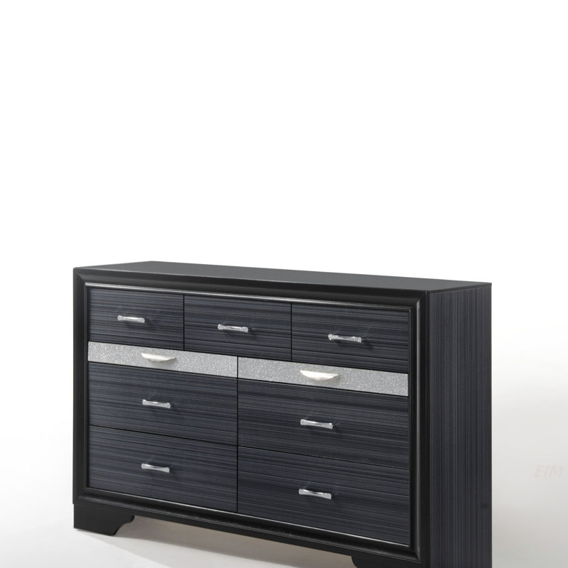Commode à finition noire Naima (Commode)