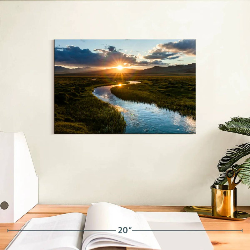 Alvord Sunset Stream, H 8 po x l 12 po