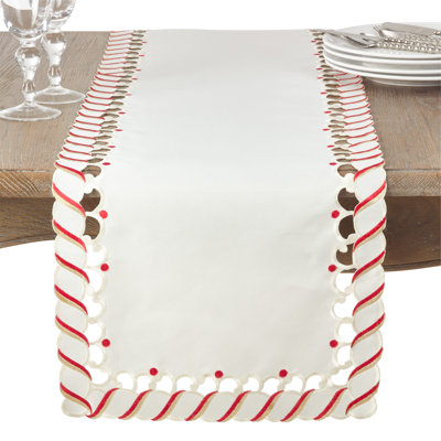 Candy Cane Table Runner