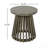 Outdoor Acacia Wood Patio Side Table, Round Coffee Table for Backyard, Lawn, Balcony, Durable and Stylish-2054917003