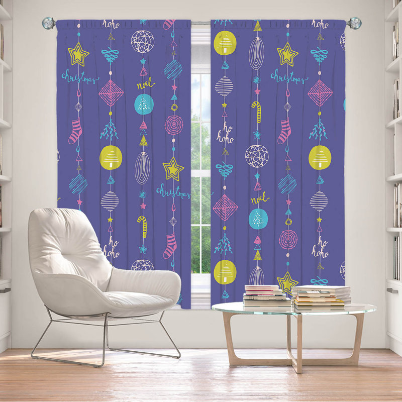 Paire de rideaux obscurcissant en polyester Harrop, L 40 po x L 82 po