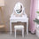 Ensemble coiffeuse avec tabouret et Miroir Ullman