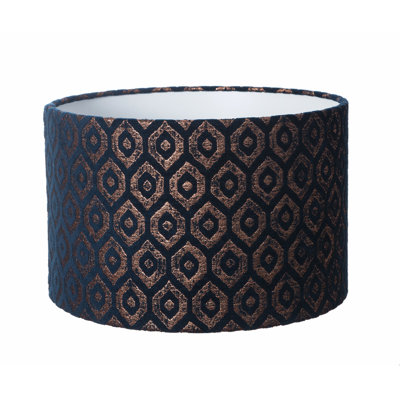 23cm H Velvet Drum Lamp Shade ( Screw On )