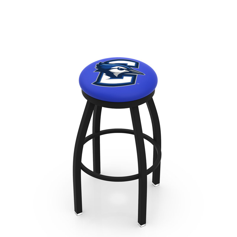 Tabouret de bar pivotant de 30 po NCAA, Ride noire, Université Creighton