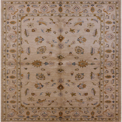 Tapis brun à motif floral Jane