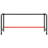 VidaXL Work Bench Frame Matte Black and Matte Red 70.9" x 22.4" x 31.1" Metal