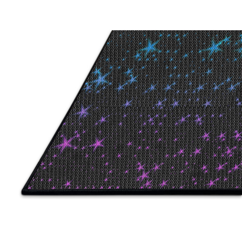 Tapis décoratif pourpre Sasaki, Rectangle 5 pi x 7 pi