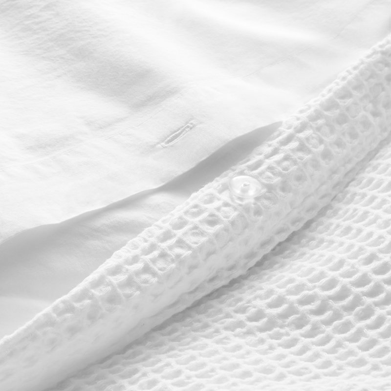 Ensemble de housse de couette Cascade, Blanc, Housse de couette très grand + 2 très grandes ta