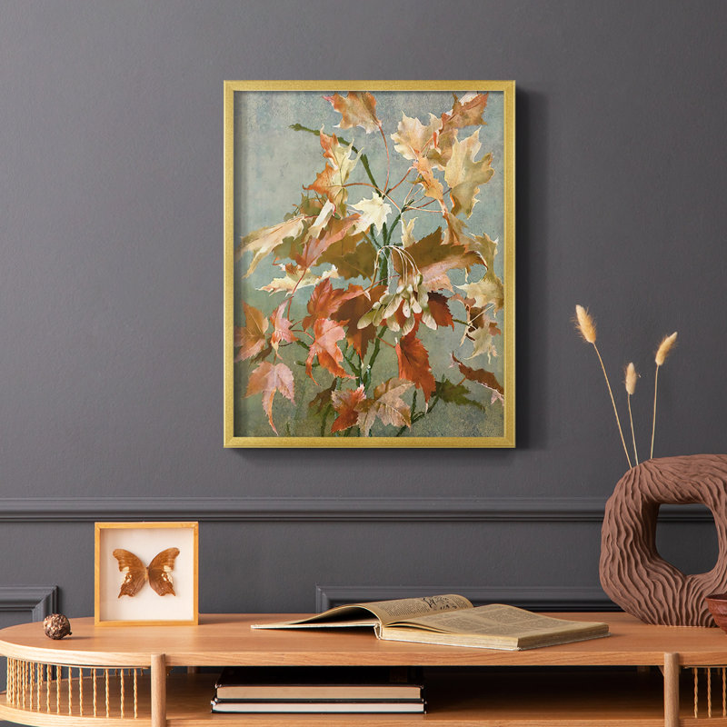 «Autumn antique II», reproduction encadrée - bois massif, H 14 po x l 11 po
