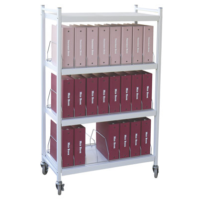 Big Beam 55.13'' H x 34.5'' W File Cart with Wheels