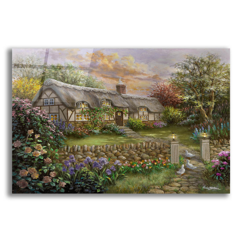  «Rapture» par Nicky Boehme, art mural en verre acrylique, 24 po x 16 po, H 16 po x l 24 po