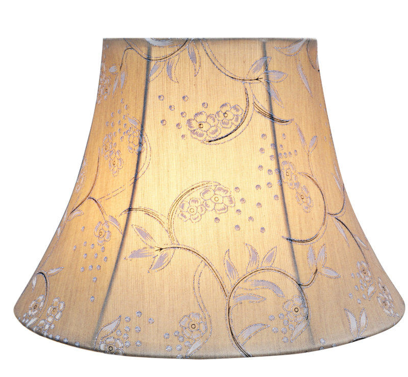 Abat-jour cloche en lin clair Althoff, H 9,5 po x l 13 po x P 13 po