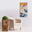  «Radiant Ocean Bloom» par Katherine Irvin, art mural sur toile, 20 po x 40 po