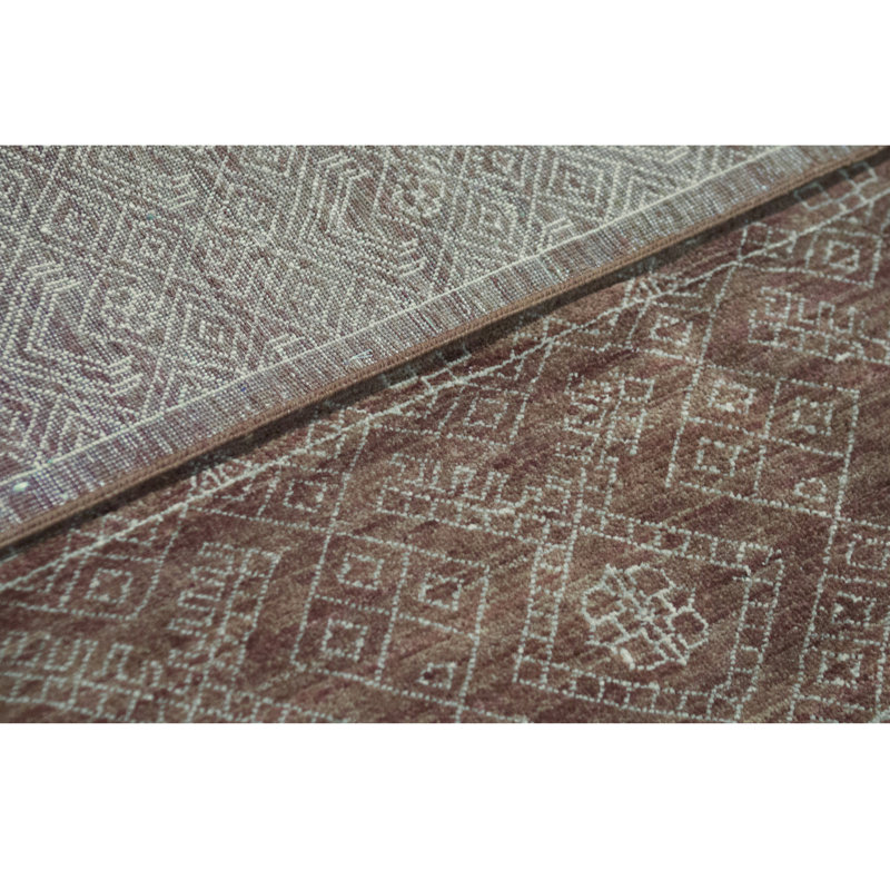 Cornwall Wool Oriental Area Rug in Rust