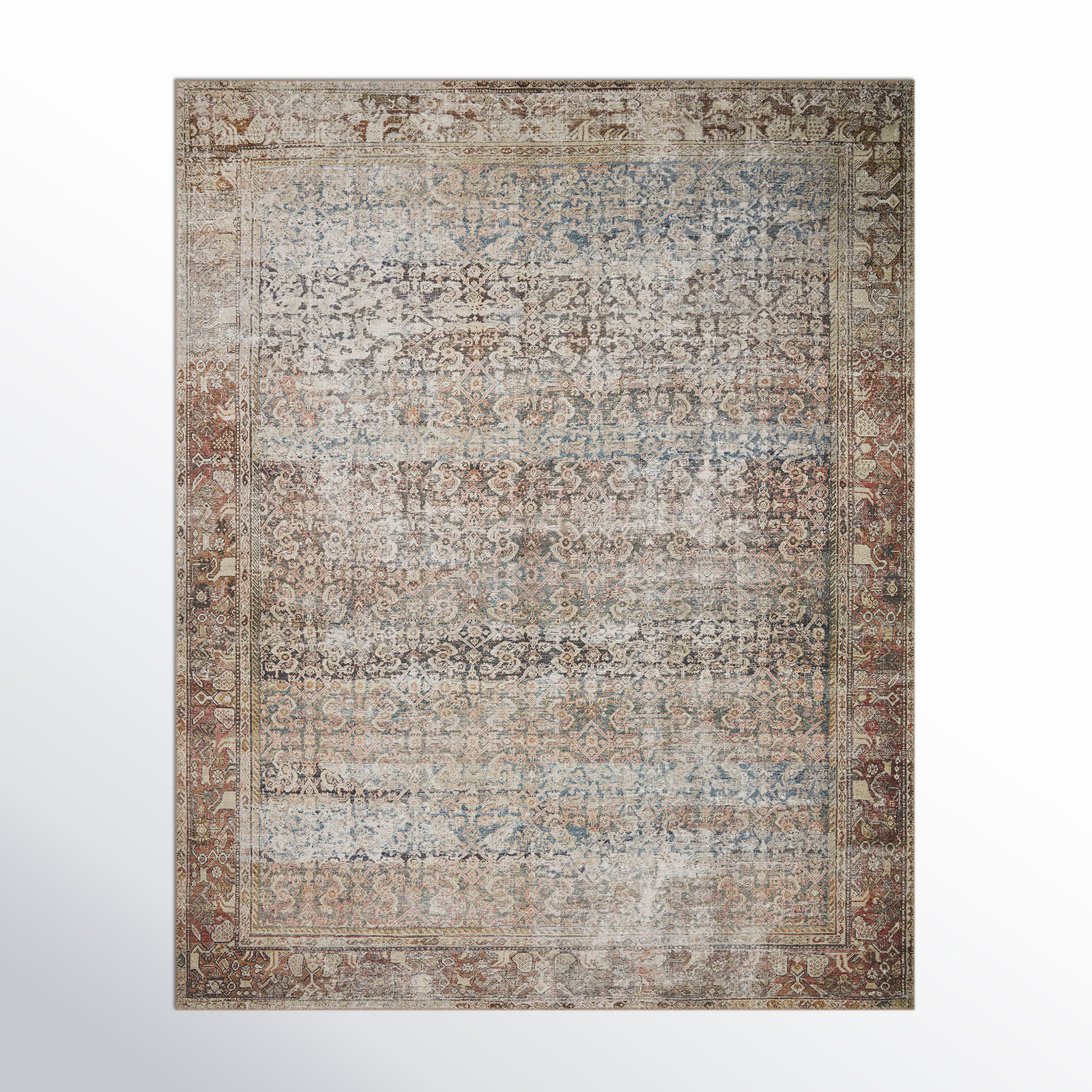 Amber Lewis x Loloi Georgie Multi Spice Oriental Rug, Rectangle 2'3" x 3'9"
