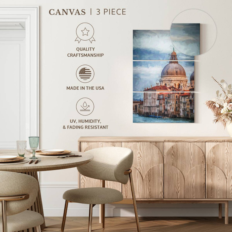 Masam Grand Canal Maria Della Salute, H 38 po x l 24 po