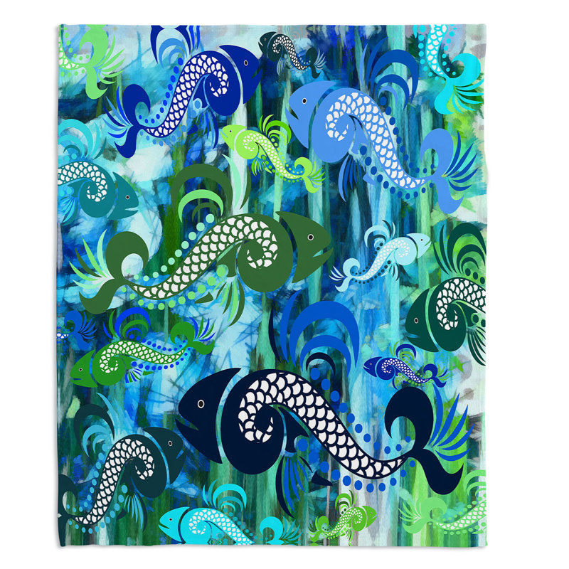 Hand Woven Throw Blanket, 51" x 60"