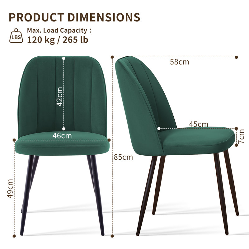 150Cm Table With 6 Modern Cool Colour Upholstered Dining Chairs, Green