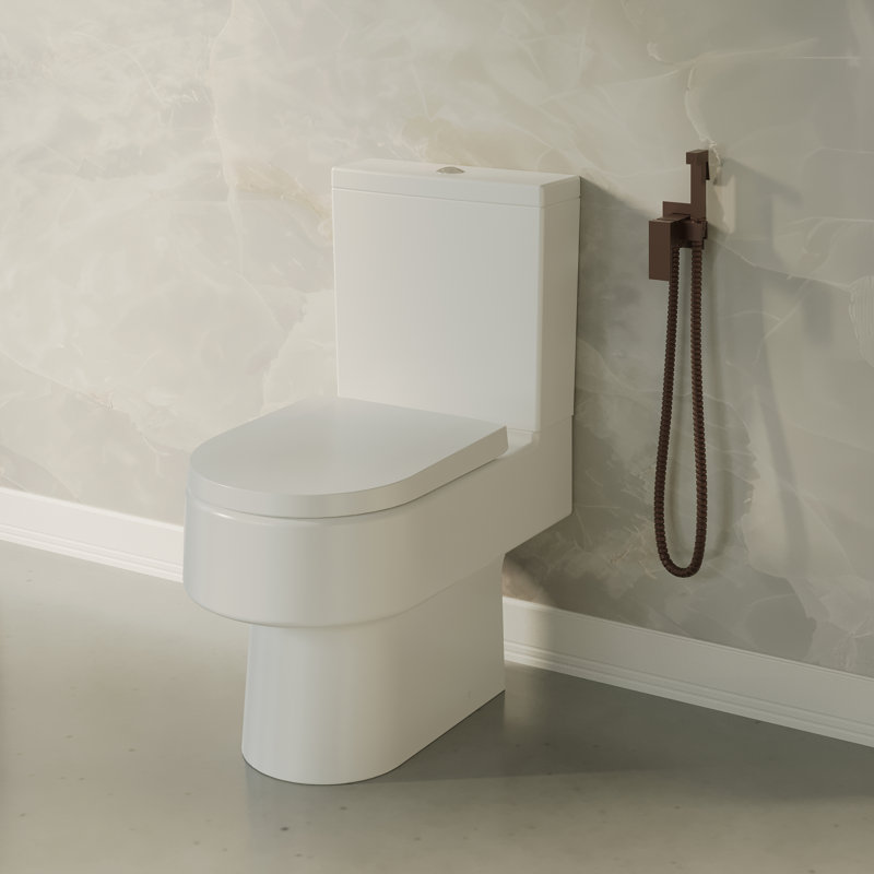 Maggio Square / Rectangle Hand Held Bidet, Brushed Brass