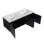 Base de meuble-lavabo double mural 47,62 po seulement