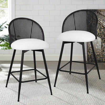 Arvon Swivel Upholstered Counter & Bar Stool