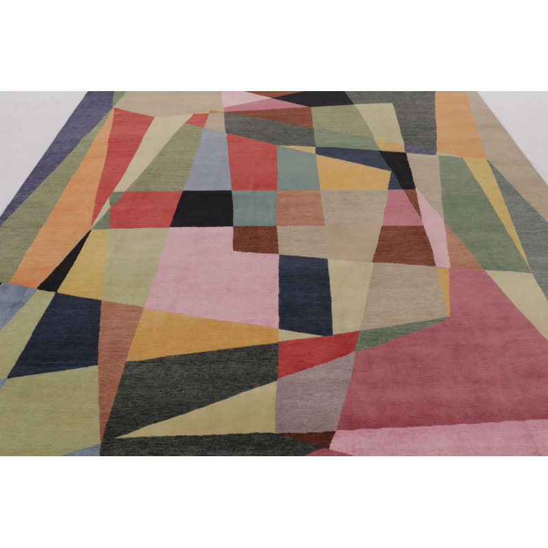 Modern One-of-a-Kind 9'0x12'2 Hand Knotted Area Rug