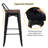 Armagh Counter Stool with Metal Frame-120315642