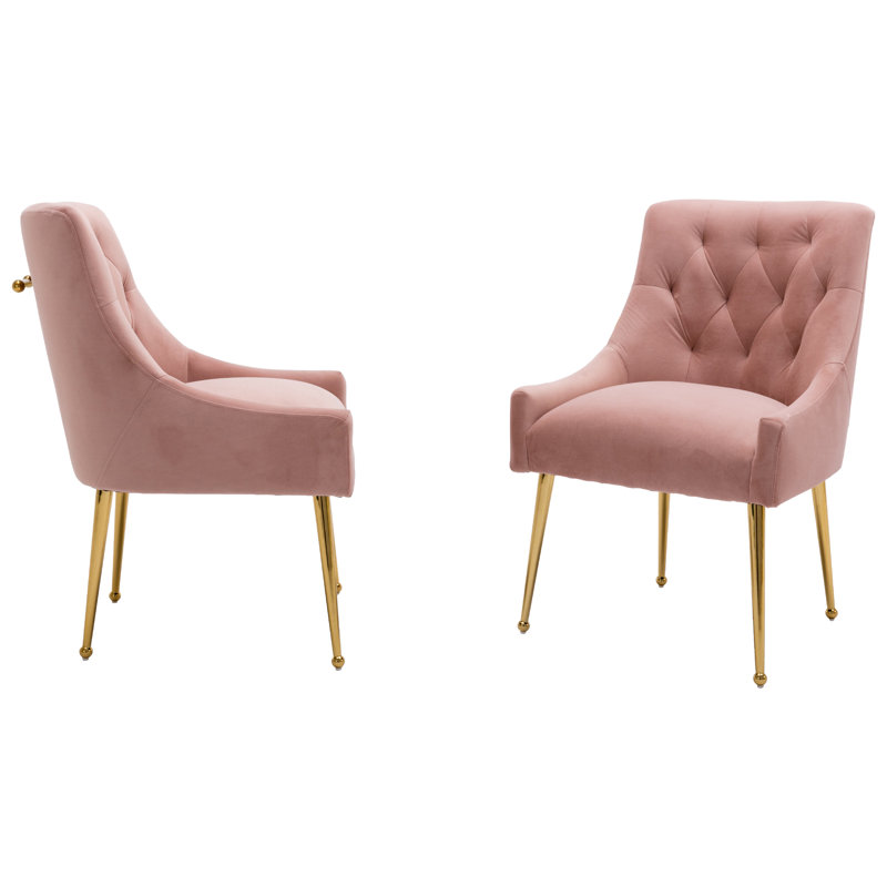 Chaise rembourrée en velours Sandstrom, Rougir