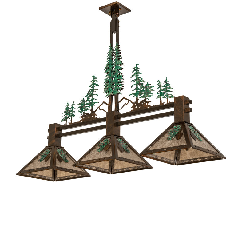 Luminaire suspendu pour table de billard 3 lumières 44,5 po