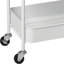 3-tier Rolling Metal Storage Organizer - Mobile Utility Cart Kitchen Cart With Caster Wheels, White