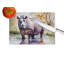 Hippopotamus Glass Cutting Board Large