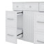 Meuble-lavabo 36 po avec lavabo en céramique durable, portes à fermeture en douceur, tablettes flexibles et tiroirs spacieux-559529273