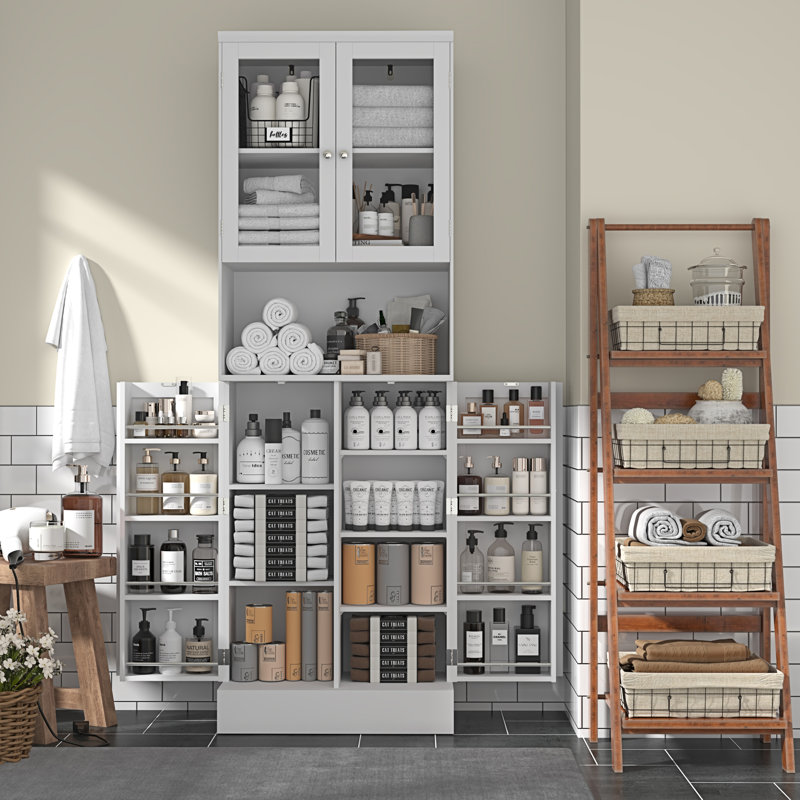 Omolayo 70.8'' Kitchen Pantry, White