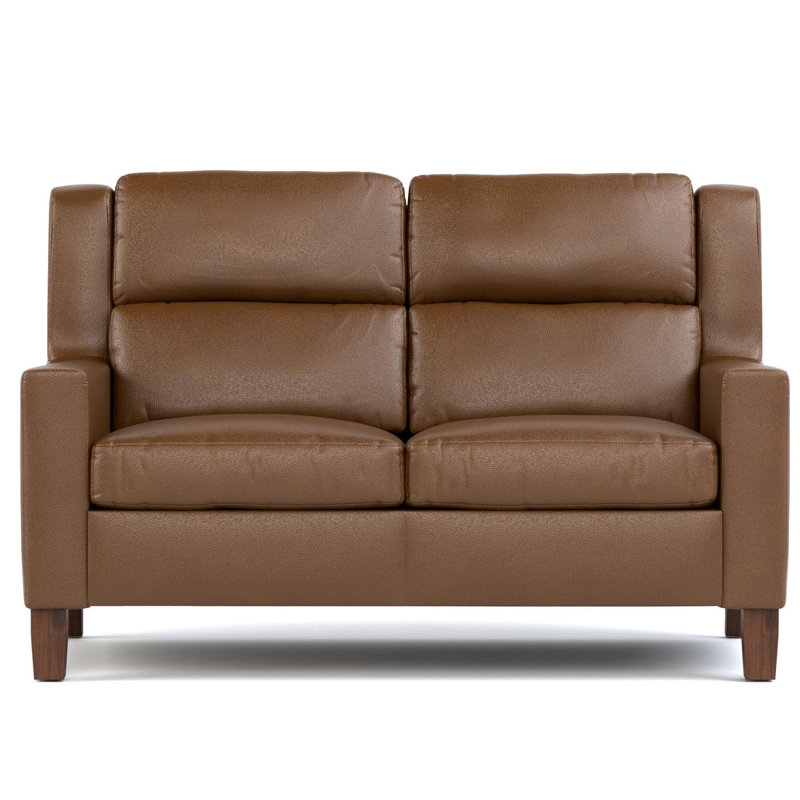 Woodlands Track Arm Loveseat, Selvano Bark