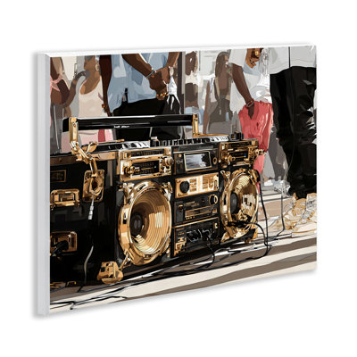 Plaque dorée Golden Hip Hop Beats, design par Franklyn Gregory