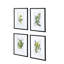 4 ornements muraux de fleurs, 20 par 28 pouces, pour la décoration de la maison dans différents espaces, élégance classique, art naturel, décor de plusieurs pièces, style, élément de nature intérieure