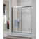Tides 40'' - 44'' W x 70'' H Single Added Framed Shower Door with Glass