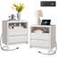  Table de chevet 23,3 po avec station de charge blanche-1958436428-1958436418