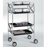Rectangle Computer Table with Casters