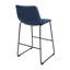 Chaise de comptoir revêtue de similicuir (ensemble de 2)-1407410372