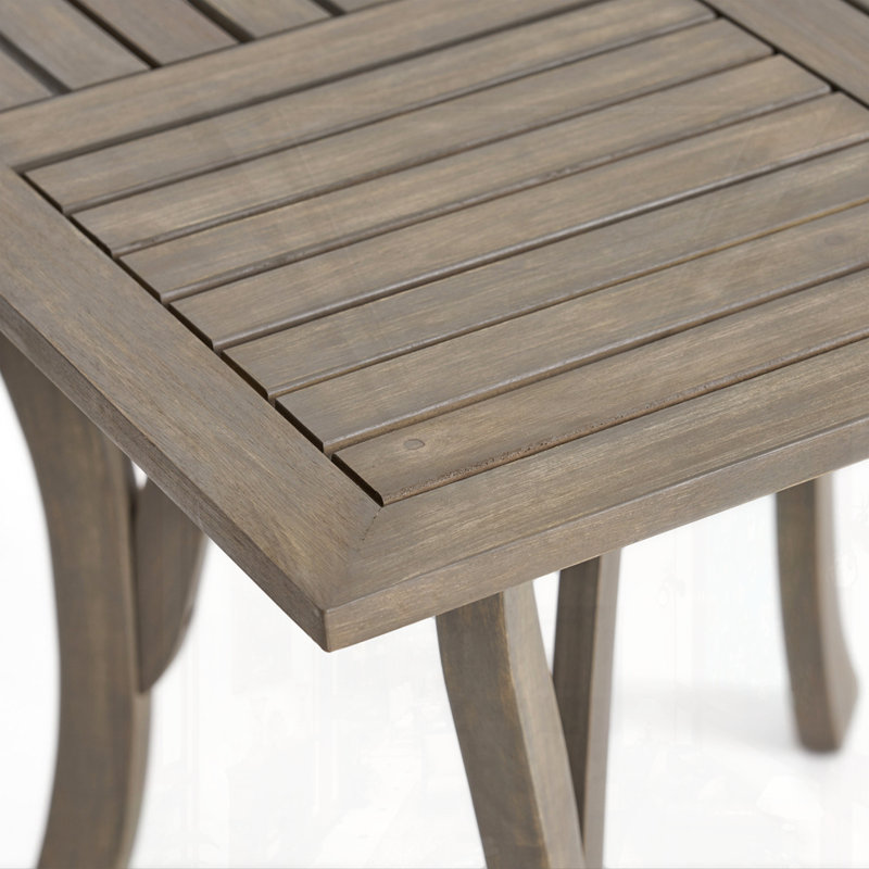 TABLE 31,5W CARRÉE EN BOIS