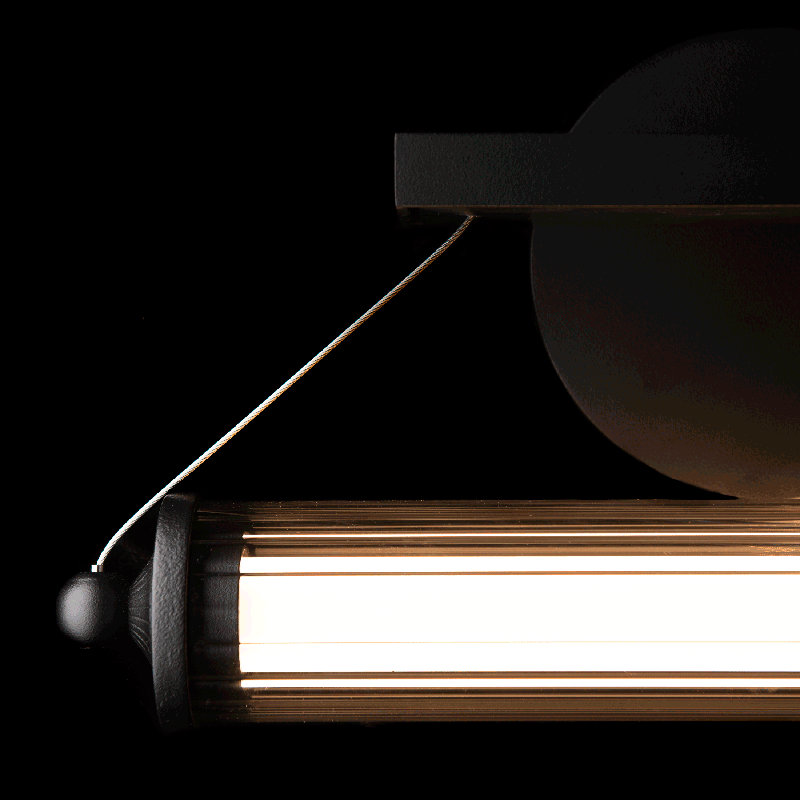 Libra 1 - Light LED Dimmable Armed Sconce, Black