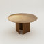 Table de salle à manger ronde en bois de 59,05 po de style Mid-Century moderne