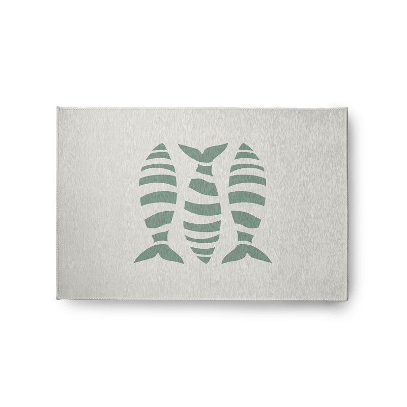 Tapis intérieur / extérieur à imprimé animal Mappsville, Rectangle 2 pi x 3 pi